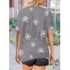 imageBiucly Womens Short Sleeve Crewneck Shirts Loose Casual Tee TShirtT Grey