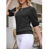 imageSHEWIN Summer Tops for Women 2025 Trendy Crewneck Short Sleeve T Shirts Casual4 Black