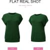 imageSHEWIN Womens Sweaters Crewneck Short Sleeve Shirts Casual Ribbed Knit Pullover Sweater Loose Tops for Women 2025Jungle Green