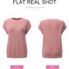 imageSHEWIN Womens Sweaters Crewneck Short Sleeve Shirts Casual Ribbed Knit Pullover Sweater Loose Tops for Women 2025Light Pink