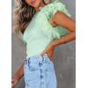 imageSHEWIN Womens Tops Casual Short Sleeve Shirts Crewneck Tshirts Shirts Spring Tops for Women 2025Egreen
