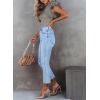 imageSHEWIN Womens Tops Casual Short Sleeve Shirts Crewneck Tshirts Shirts Spring Tops for Women 2025Hgray