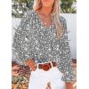 imageSHEWIN Womens Casual Boho Floral Print V Neck Long Sleeve Loose Blouses Shirts Tops2 Alicia Floral Grey
