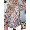 imageSHEWIN Womens Casual Boho Floral Print V Neck Long Sleeve Loose Blouses Shirts Tops2 Floral Purple