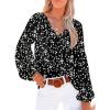 imageSHEWIN Womens Casual Boho Floral Print V Neck Long Sleeve Loose Blouses Shirts Tops2 Alicia Floral Black