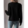 imageSHEWIN Cardigan Sweaters for Women Lightweight Long Sleeve Cable Knit Open Front Button Down Crochet Cardigans SweaterBlack