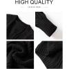 imageSHEWIN Women Open Front Side Slit 2024 Long Sleeve Oversized Cardigan Sweaters Knit Coats with PockrtsBlack
