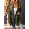 imageSHEWIN Women Open Front Side Slit 2024 Long Sleeve Oversized Cardigan Sweaters Knit Coats with PockrtsGreen