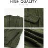 imageSHEWIN Women Open Front Side Slit 2024 Long Sleeve Oversized Cardigan Sweaters Knit Coats with PockrtsGreen