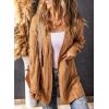 imageSHEWIN Women Open Front Side Slit 2024 Long Sleeve Oversized Cardigan Sweaters Knit Coats with PockrtsKhaki