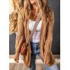 imageSHEWIN Women Open Front Side Slit 2024 Long Sleeve Oversized Cardigan Sweaters Knit Coats with PockrtsKhaki