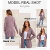 imageSHEWIN Women Open Front Side Slit 2024 Long Sleeve Oversized Cardigan Sweaters Knit Coats with PockrtsPurple