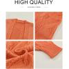 imageSHEWIN Women Open Front Side Slit 2024 Long Sleeve Oversized Cardigan Sweaters Knit Coats with PockrtsRed