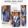 imageSHEWIN Women Open Front Side Slit 2024 Long Sleeve Oversized Cardigan Sweaters Knit Coats with PockrtsSky Blue