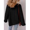 imageSHEWIN Womens Open Front Lightweight Cardigan Casual Long Sleeve Knit Loose Sweaters OutwearBlack