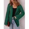 imageSHEWIN Womens Open Front Lightweight Cardigan Casual Long Sleeve Knit Loose Sweaters OutwearBlackish Green