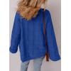 imageSHEWIN Womens Open Front Lightweight Cardigan Casual Long Sleeve Knit Loose Sweaters OutwearDark Blue