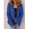 imageSHEWIN Womens Open Front Lightweight Cardigan Casual Long Sleeve Knit Loose Sweaters OutwearDark Blue