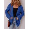 imageSHEWIN Womens Open Front Lightweight Cardigan Casual Long Sleeve Knit Loose Sweaters OutwearDark Blue