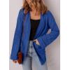 imageSHEWIN Womens Open Front Lightweight Cardigan Casual Long Sleeve Knit Loose Sweaters OutwearDark Blue