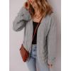 imageSHEWIN Womens Open Front Lightweight Cardigan Casual Long Sleeve Knit Loose Sweaters OutwearGrey