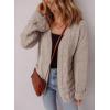 imageSHEWIN Womens Open Front Lightweight Cardigan Casual Long Sleeve Knit Loose Sweaters OutwearKhaki