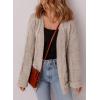 imageSHEWIN Womens Open Front Lightweight Cardigan Casual Long Sleeve Knit Loose Sweaters OutwearKhaki