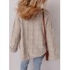 imageSHEWIN Womens Open Front Lightweight Cardigan Casual Long Sleeve Knit Loose Sweaters OutwearKhaki