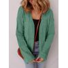 imageSHEWIN Womens Open Front Lightweight Cardigan Casual Long Sleeve Knit Loose Sweaters OutwearMist Green