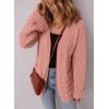 imageSHEWIN Womens Open Front Lightweight Cardigan Casual Long Sleeve Knit Loose Sweaters OutwearPink