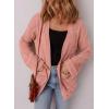 imageSHEWIN Womens Open Front Lightweight Cardigan Casual Long Sleeve Knit Loose Sweaters OutwearPink