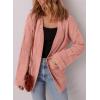 imageSHEWIN Womens Open Front Lightweight Cardigan Casual Long Sleeve Knit Loose Sweaters OutwearPink