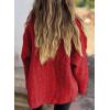 imageSHEWIN Womens Open Front Sweater Cardigan Casual Long Sleeve Knit Lightweight Outwear CoatFiery Red