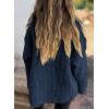 imageSHEWIN Womens Open Front Sweater Cardigan Casual Long Sleeve Knit Lightweight Outwear CoatNavy Blue