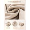 imageSHEWIN Jackets for Women Casual Long Sleeve Drawstring Fuzzy Sherpa Hooded Zip Up Jacket Coats With PocketsBeige