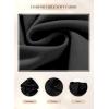 imageSHEWIN Jackets for Women Casual Long Sleeve Drawstring Fuzzy Sherpa Hooded Zip Up Jacket Coats With PocketsBlack