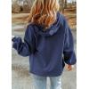 imageSHEWIN Jackets for Women Casual Long Sleeve Drawstring Fuzzy Sherpa Hooded Zip Up Jacket Coats With PocketsBlue
