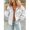 imageSHEWIN Jackets for Women Casual Long Sleeve Drawstring Fuzzy Sherpa Hooded Zip Up Jacket Coats With PocketsWhite
