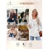 imageSHEWIN Jackets for Women Casual Long Sleeve Drawstring Fuzzy Sherpa Hooded Zip Up Jacket Coats With PocketsWhite