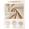 imageSHEWIN Womens 2 Piece Lounge Sets Oversized Crewneck Short Sleeve Shirts Drawstring Shorts Pajama SetsBeige