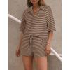 imageSHEWIN Womens Pajama Sets Short Sleeve 2 Piece Lounge Sets For Women Knit Sweater SleepwearParchment