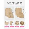 imageSHEWIN Womens Two Piece Lounge Sets Casual Short Sleeve Pullover Tops Matching Drawstring Shorts Cozy Pajamas SetKhaki