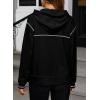 imageSHEWIN Hoodies For Women Causal Oversized Sweatshirt Loose Long Sleeve Tops Fall Fashion 2024Black