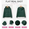 imageSHEWIN Hoodies For Women Causal Oversized Sweatshirt Loose Long Sleeve Tops Fall Fashion 2024Blackish Green