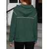 imageSHEWIN Hoodies For Women Causal Oversized Sweatshirt Loose Long Sleeve Tops Fall Fashion 2024Blackish Green