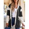 imageSHEWIN Oversized Sweatshirt For Women Casual Long Sleeve Button Down Hoodies Womens Fall Fashion 2024Black