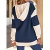 imageSHEWIN Oversized Sweatshirt For Women Casual Long Sleeve Button Down Hoodies Womens Fall Fashion 2024Sail Blue