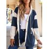 imageSHEWIN Oversized Sweatshirt For Women Casual Long Sleeve Button Down Hoodies Womens Fall Fashion 2024Sail Blue