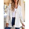 imageSHEWIN Oversized Sweatshirt For Women Casual Long Sleeve Button Down Hoodies Womens Fall Fashion 2024White