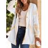 imageSHEWIN Oversized Sweatshirt For Women Casual Long Sleeve Button Down Hoodies Womens Fall Fashion 2024White